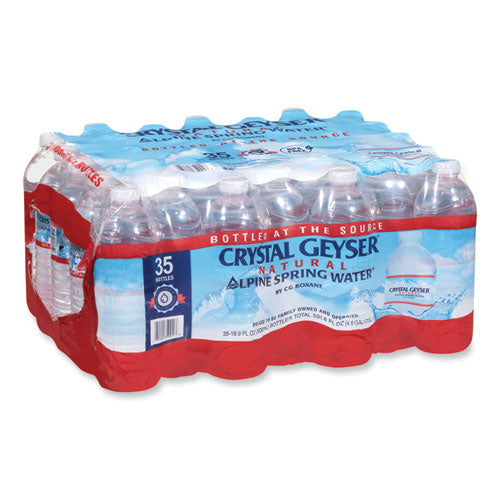 Image of Crystal Geyser® Natural Alpine Spring Water, 16.9 Oz Bottle, 35/carton