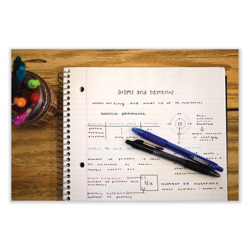 Image of Zebra® Z-Grip Ballpoint Pen, Retractable, Medium 1 mm, Black Ink, Clear/Black Barrel, 12/Pack