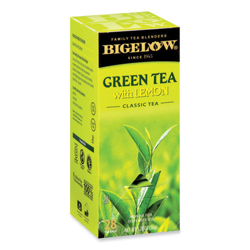 Image of Bigelow® Green Tea With Lemon, Lemon, 0.34 Lbs, 28/box