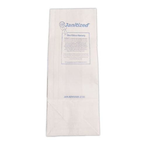 Image of Janitized® Vacuum Filter Bags Designed To Fit Advance Vu500/triple S Triumph, 100/carton