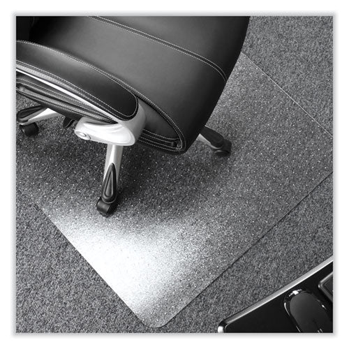 Image of Floortex® Cleartex Ultimat Polycarbonate Chair Mat for High Pile Carpets, 60" w x 48" l, Clear