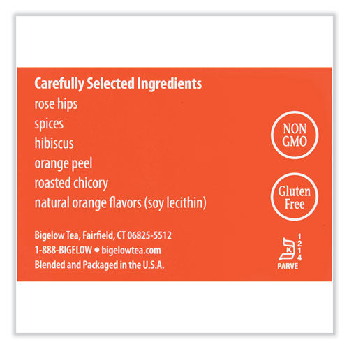 Image of Bigelow® Orange And Spice Herbal Tea, 28/box