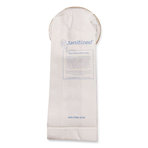 Image of Janitized® Vacuum Filter Bags Designed to Fit ProTeam 6 qt QuarterVac, 100/Carton