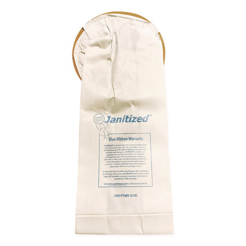 Image of Janitized® Vacuum Filter Bags Designed to Fit ProTeam 10 qt Super Coach/MegaVac, 100/Carton