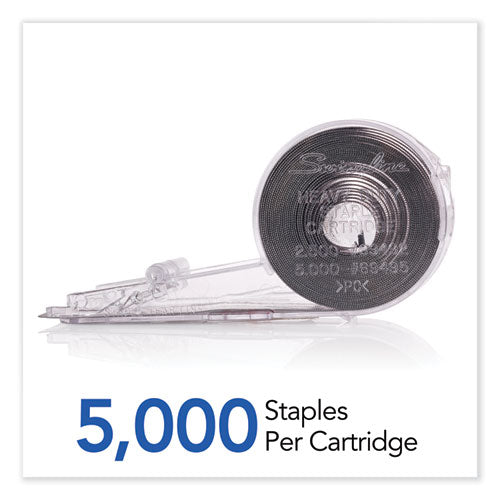Image of Swingline® Cartridge Staples, 0.38" Leg, 0.5" Crown, Steel, 5,000/box