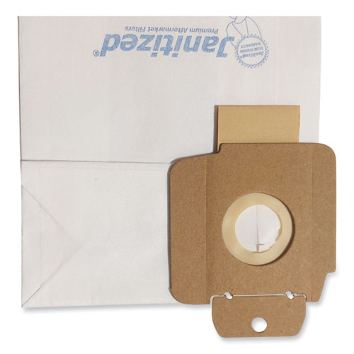 Image of Janitized® Vacuum Filter Bags Designed to Fit Karcher/Tornado CV30/1, CV38/1, CV48/2, 100/Carton