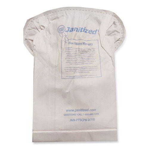 Image of Janitized® Vacuum Filter Bags Designed to Fit ProTeam Super Coach Pro 6/GoFree Pro, 100/Carton