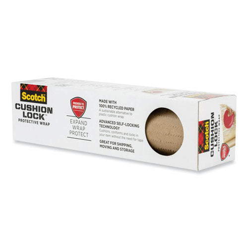 Image of Scotch Cushion Lock Protective Wrap, 12" x 30 ft, Brown