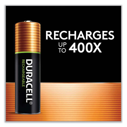 Image of Duracell® Rechargeable Staycharged Nimh Batteries, Aaa, 4/pack
