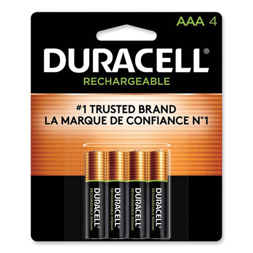 Image of Duracell® Rechargeable Staycharged Nimh Batteries, Aaa, 4/pack