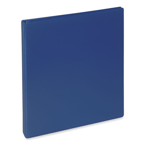 Image of Universal® Slant D-Ring View Binder, 3 Rings, 1.5" Capacity, 11 x 8.5, Navy Blue