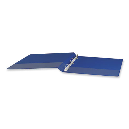 Image of Universal® Slant D-Ring View Binder, 3 Rings, 1.5" Capacity, 11 x 8.5, Navy Blue