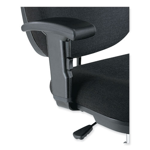 Image of Alera® Alera Interval Series Swivel Task Stool, Supports Up To 275 Lb, 23.93" To 34.53" Seat Height, Black Fabric