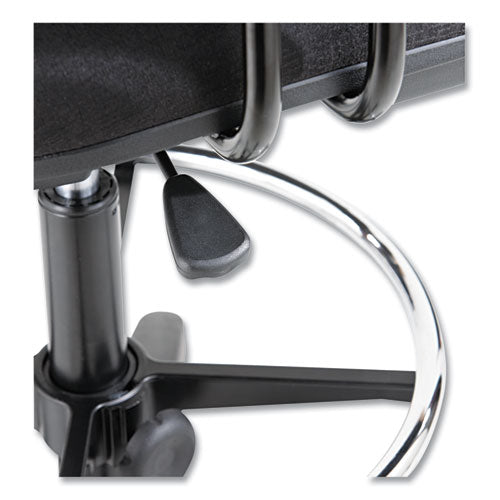 Image of Alera® Alera Interval Series Swivel Task Stool, Supports Up To 275 Lb, 23.93" To 34.53" Seat Height, Black Fabric