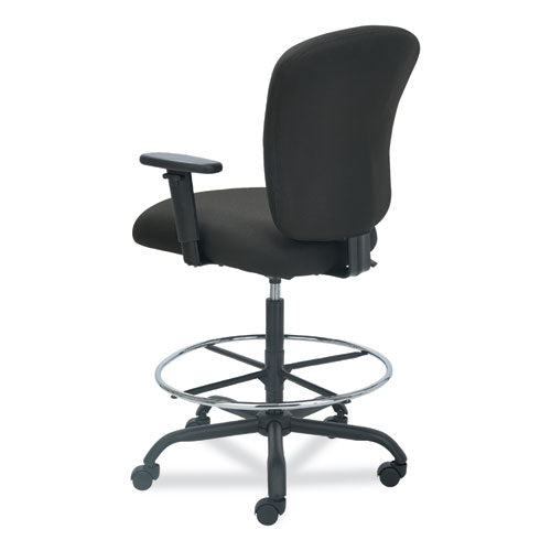 Image of Alera® Alera Mota Series Big And Tall Stool, Supports Up To 450 Lb, 28.74" To 32.67" Seat Height, Black