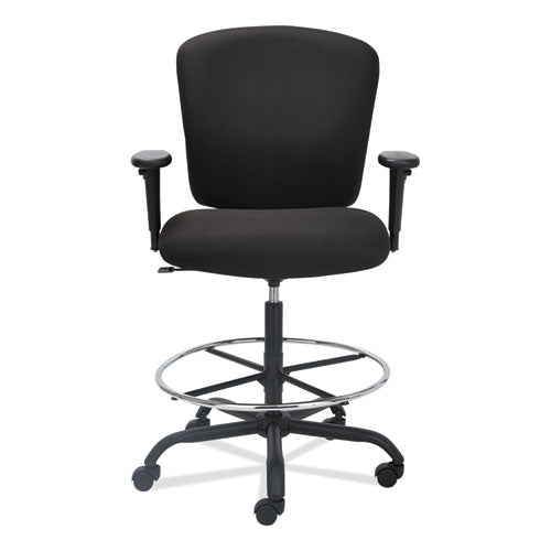 Image of Alera® Alera Mota Series Big And Tall Stool, Supports Up To 450 Lb, 28.74" To 32.67" Seat Height, Black