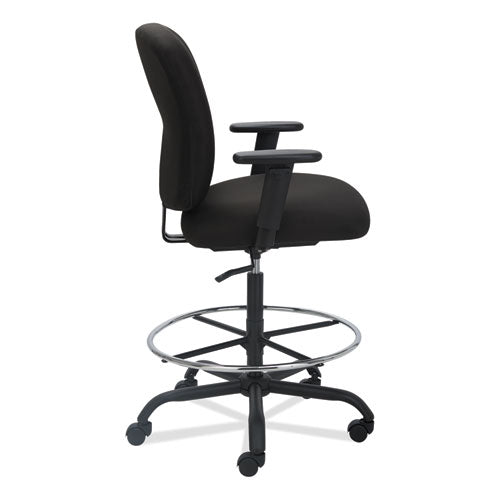 Image of Alera® Alera Mota Series Big And Tall Stool, Supports Up To 450 Lb, 28.74" To 32.67" Seat Height, Black