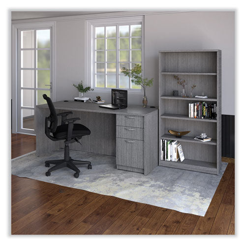 Image of Alera® Alera Valencia Series Mobile Pedestal File, Left/Right, 3-Drawer: Box/Box/File, Legal/Letter, Gray, 15.88 x 20.5 x 28.39