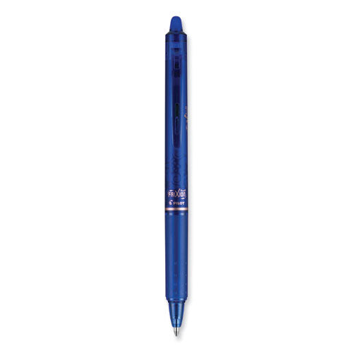 Image of Pilot® Frixion Clicker Erasable Gel Pen, Retractable, Bold 1 Mm, Blue Ink, Blue Barrel, Dozen