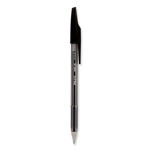 Image of Pilot® Better Ballpoint Pen, Stick, Fine 0.7 Mm, Black Ink, Smoke Barrel, Dozen