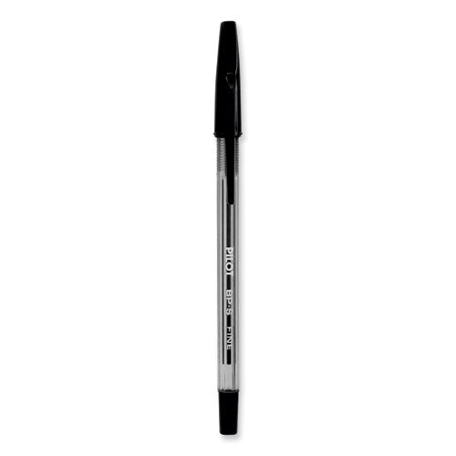 Image of Pilot® Better Ballpoint Pen, Stick, Fine 0.7 Mm, Black Ink, Smoke Barrel, Dozen