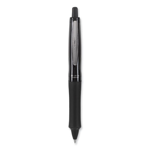 Image of Pilot® Dr. Grip Fullblack Advanced Ink Ballpoint Pen, Retractable, Medium 1 Mm, Black Ink, Black Barrel