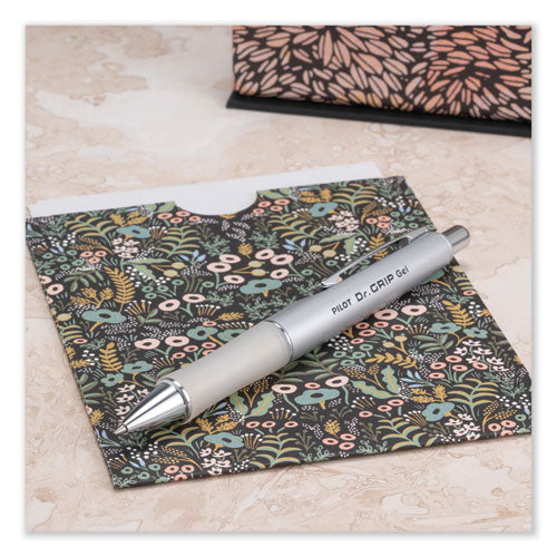 Image of Pilot® Dr. Grip Limited Gel Pen, Retractable, Fine 0.7 Mm, Black Ink, Platinum Barrel