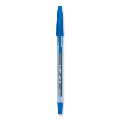 Image of Pilot® Better Ballpoint Pen, Stick, Medium 1 Mm, Blue Ink, Translucent Blue Barrel, Dozen