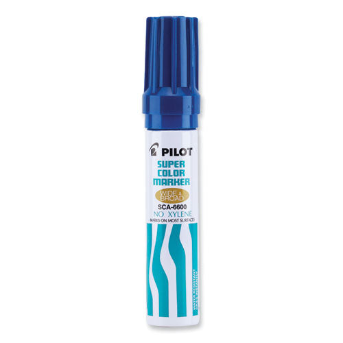 Image of Pilot® Jumbo Refillable Permanent Marker, Broad Chisel Tip, Blue