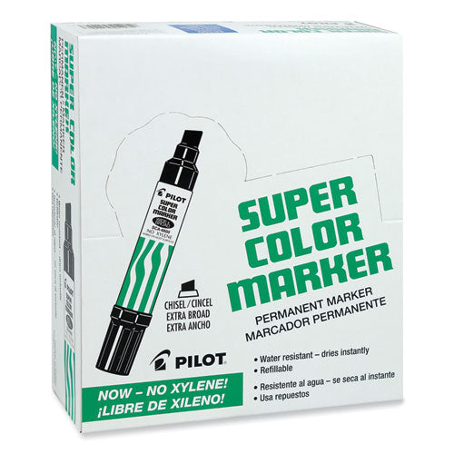Image of Pilot® Jumbo Refillable Permanent Marker, Broad Chisel Tip, Blue