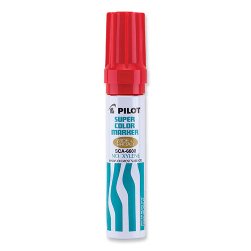 Image of Pilot® Jumbo Refillable Permanent Marker, Broad Chisel Tip, Red