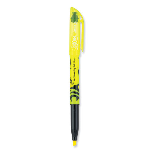 Image of Pilot® Frixion Light Erasable Highlighter, Yellow Ink, Chisel Tip, Yellow/black Barrel, Dozen