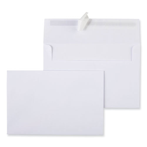 Image of Universal® Peel Seal Strip Business Envelope, #A9, Square Flap, Self-Adhesive Closure, 5.74 x 8.75, White, 100/Box