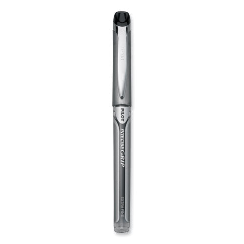 Image of Pilot® Precise Grip Rollerball Pen, Stick, Extra-Fine 0.5 mm, Black Ink, Black Barrel