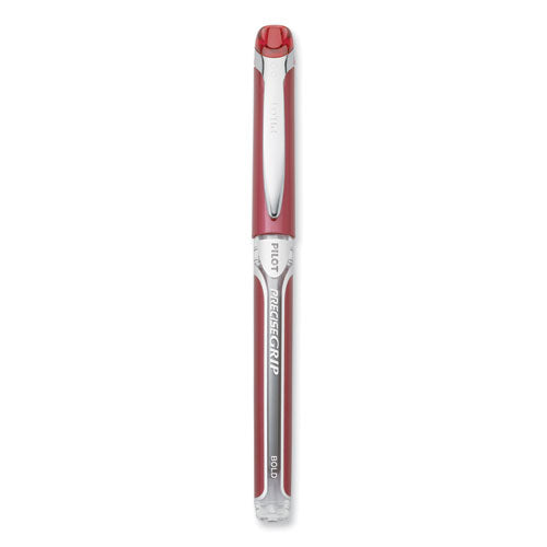 Image of Pilot® Precise Grip Rollerball Pen, Stick, Bold 1 mm, Red Ink, Red Barrel