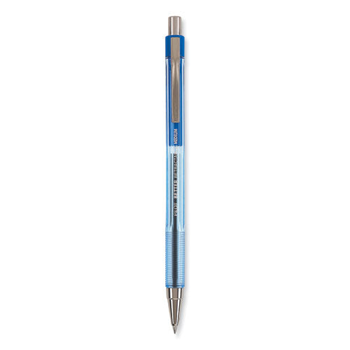 Image of Pilot® Better Ballpoint Pen, Retractable, Medium 1 Mm, Blue Ink, Translucent Blue Barrel, Dozen