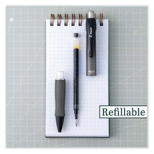 Image of Pilot® G2 Pro Gel Pen, Retractable, Fine 0.7 Mm, Black Ink, Gray Barrel