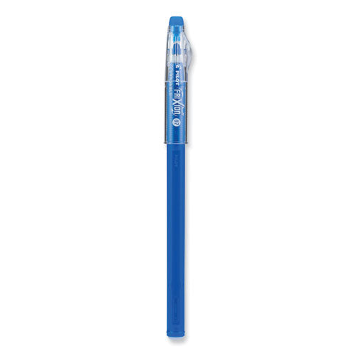 Image of Pilot® FriXion ColorSticks Erasable Gel Pen, Stick, Fine 0.7 mm, Blue Ink, Blue Barrel, Dozen