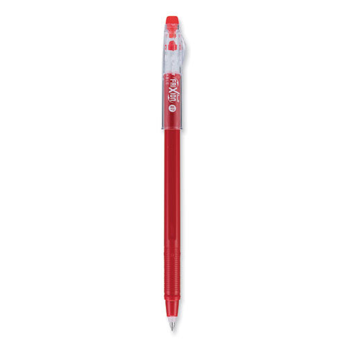 Image of Pilot® FriXion ColorSticks Erasable Gel Pen, Stick, Fine 0.7 mm, Red Ink, Red Barrel, Dozen