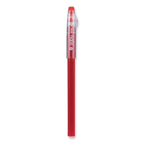 Image of Pilot® FriXion ColorSticks Erasable Gel Pen, Stick, Fine 0.7 mm, Red Ink, Red Barrel, Dozen