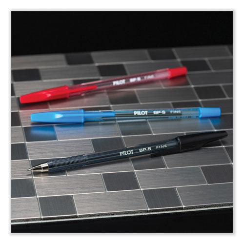 Image of Pilot® Better Ballpoint Pen, Stick, Fine 0.7 Mm, Black Ink, Smoke Barrel, Dozen