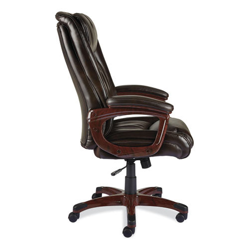 Image of Alera® Alera Darnick Series Manager Chair, Supports Up to 275 lbs, 17.13" to 20.12" Seat Height, Brown Seat/Back, Brown Base