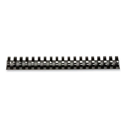 Image of Fellowes® Plastic Comb Bindings, 1 1/2" Diameter, 340 Sheet Capacity, Black, 50/Pack