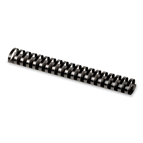 Image of Fellowes® Plastic Comb Bindings, 1 1/2" Diameter, 340 Sheet Capacity, Black, 50/Pack