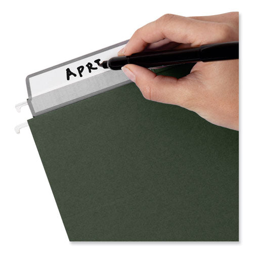 Image of Smead 100% Recycled Hanging File Folders with ProTab Kit, Letter Size, 1/3-Cut, Standard Green