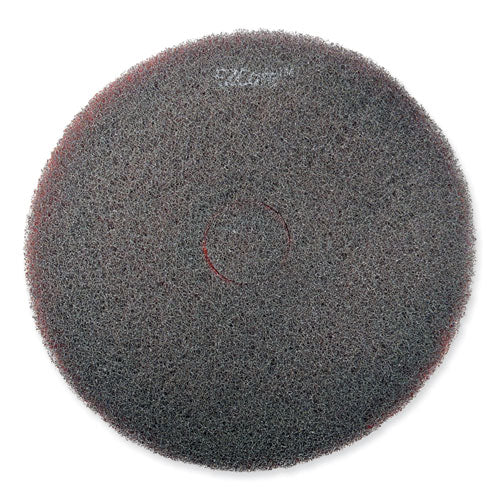 Image of SC Johnson Professional® EZ CARE Heavy Duty Scrub Pad, 13" Diameter, Red/Gray, 5/Carton
