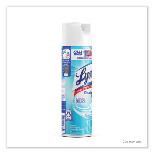 Image of LYSOL® Brand Disinfectant Spray, Crisp Linen, 19 Oz Aerosol Spray, 12/carton