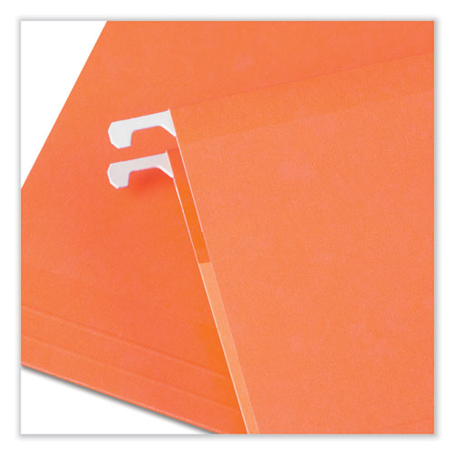 Image of Universal® Deluxe Reinforced Recycled Hanging File Folders, Letter Size, 1/5-Cut Tabs, Assorted, 25/Box