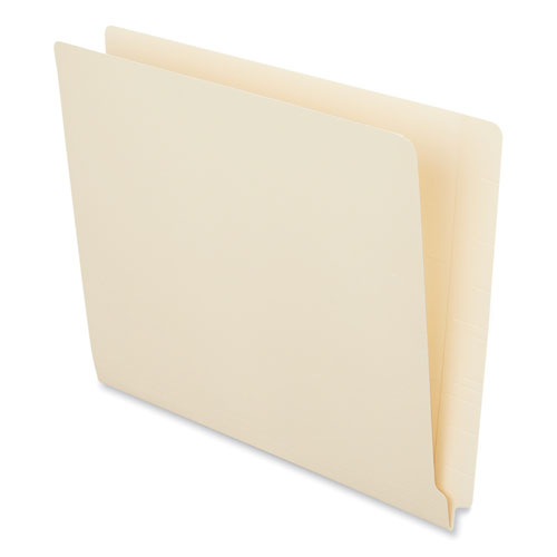 Image of Universal® Reinforced End Tab Fastener Folders, 0.75" Expansion, 2 Fasteners, Letter Size, Manila Exterior, 50/Box