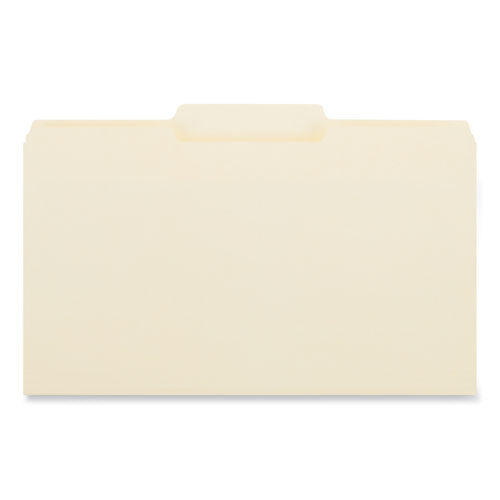 Image of Universal® Top Tab File Folders, 1/3-Cut Tabs: Center Position, Legal Size, 0.75" Expansion, Manila, 100/Box